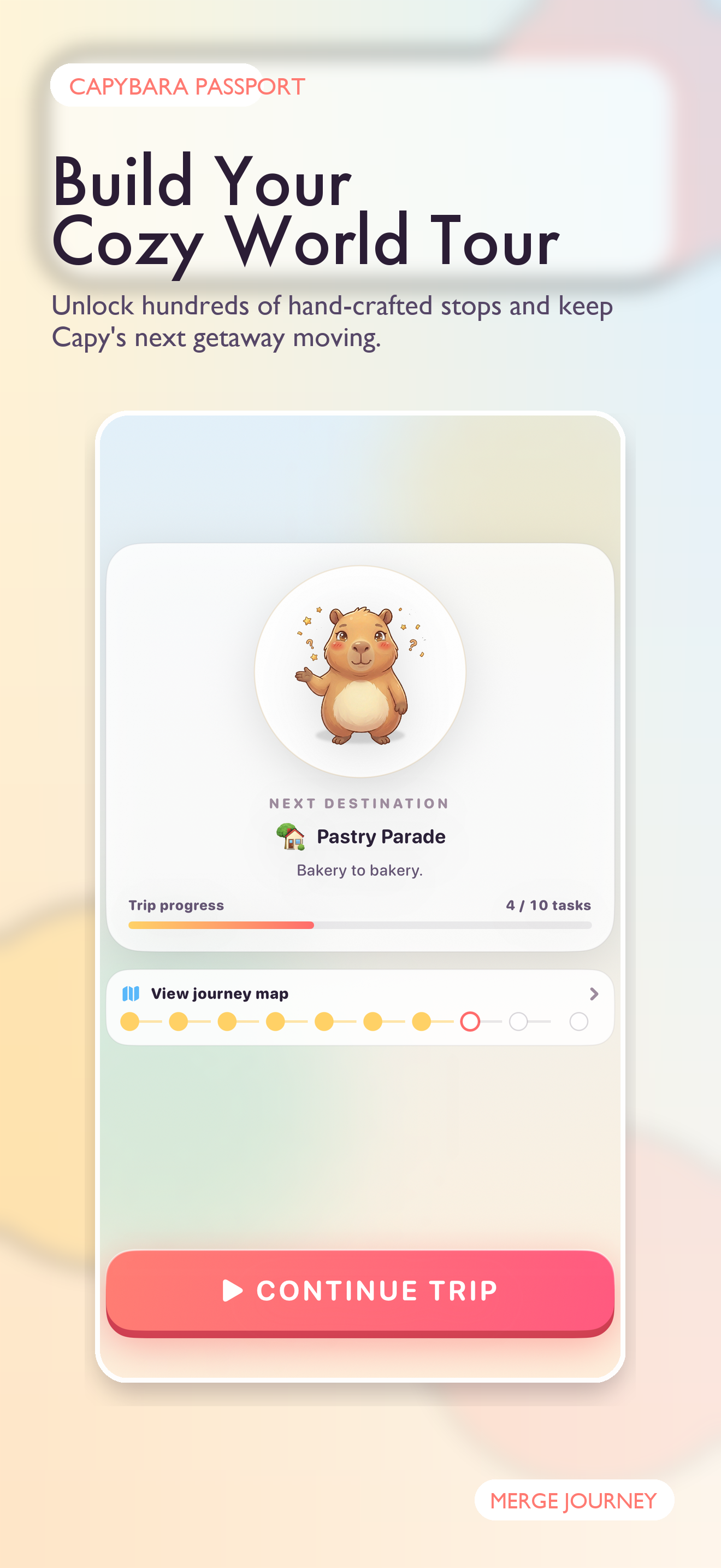 Capybara Passport gameplay screen