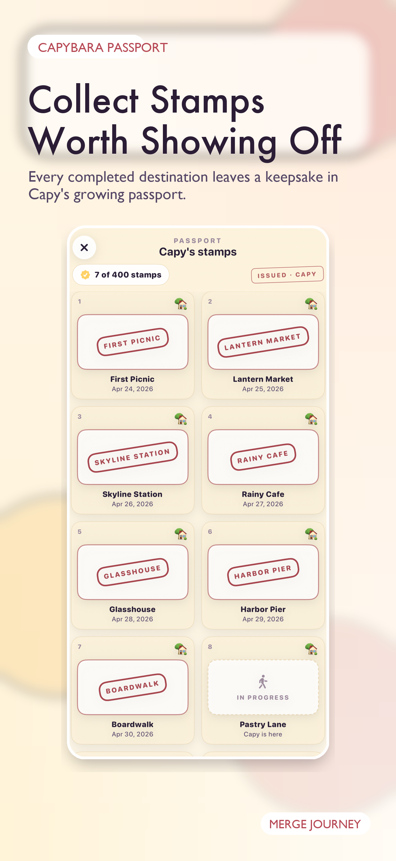 Collect stamps worth showing off screenshot
