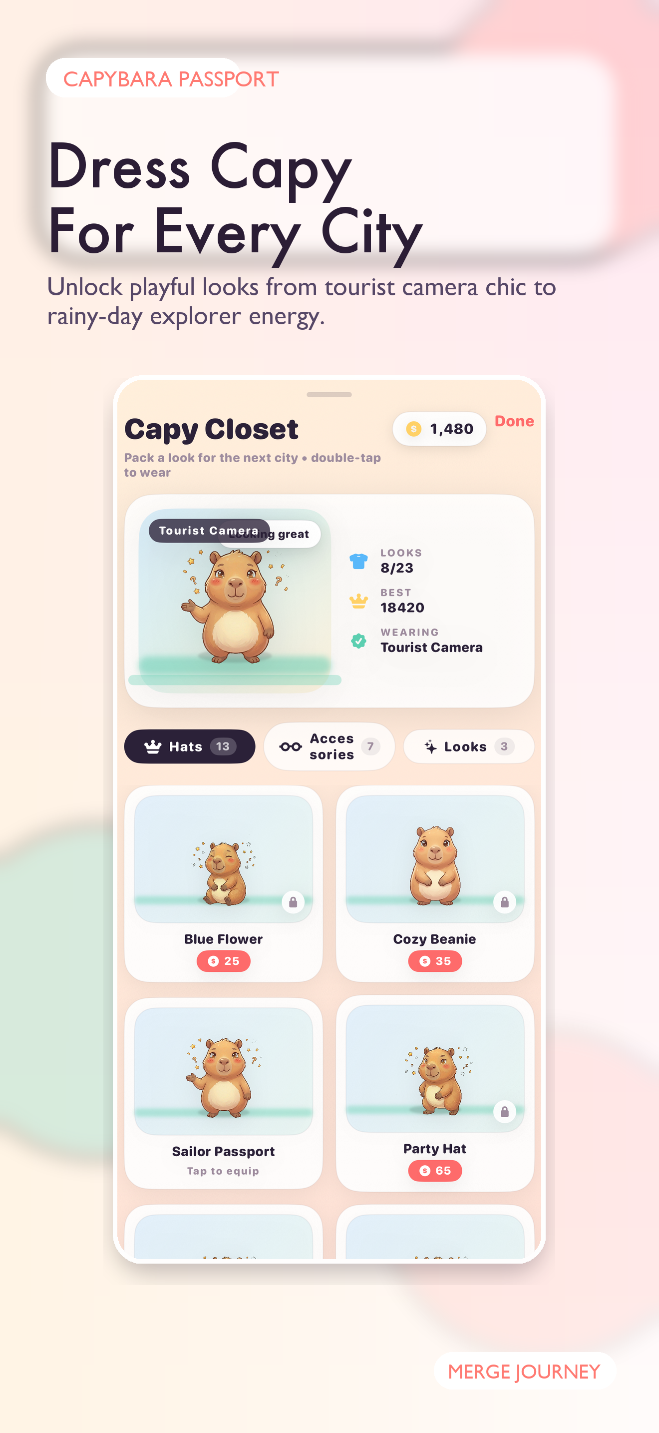 Dress Capy for every city screenshot